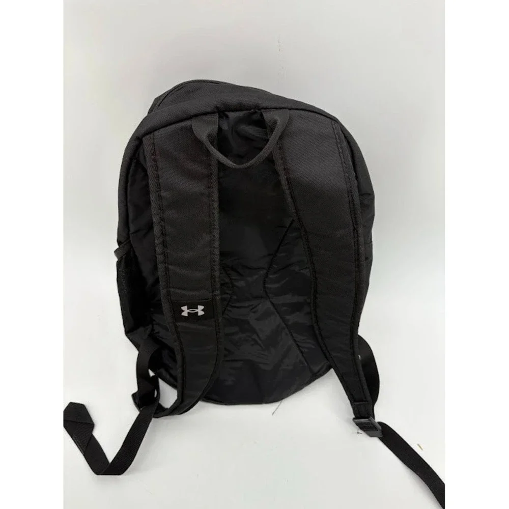 Under Armour UA Hustle 5.0 Backpack Black /‎ Silver School Sports Bag 29L